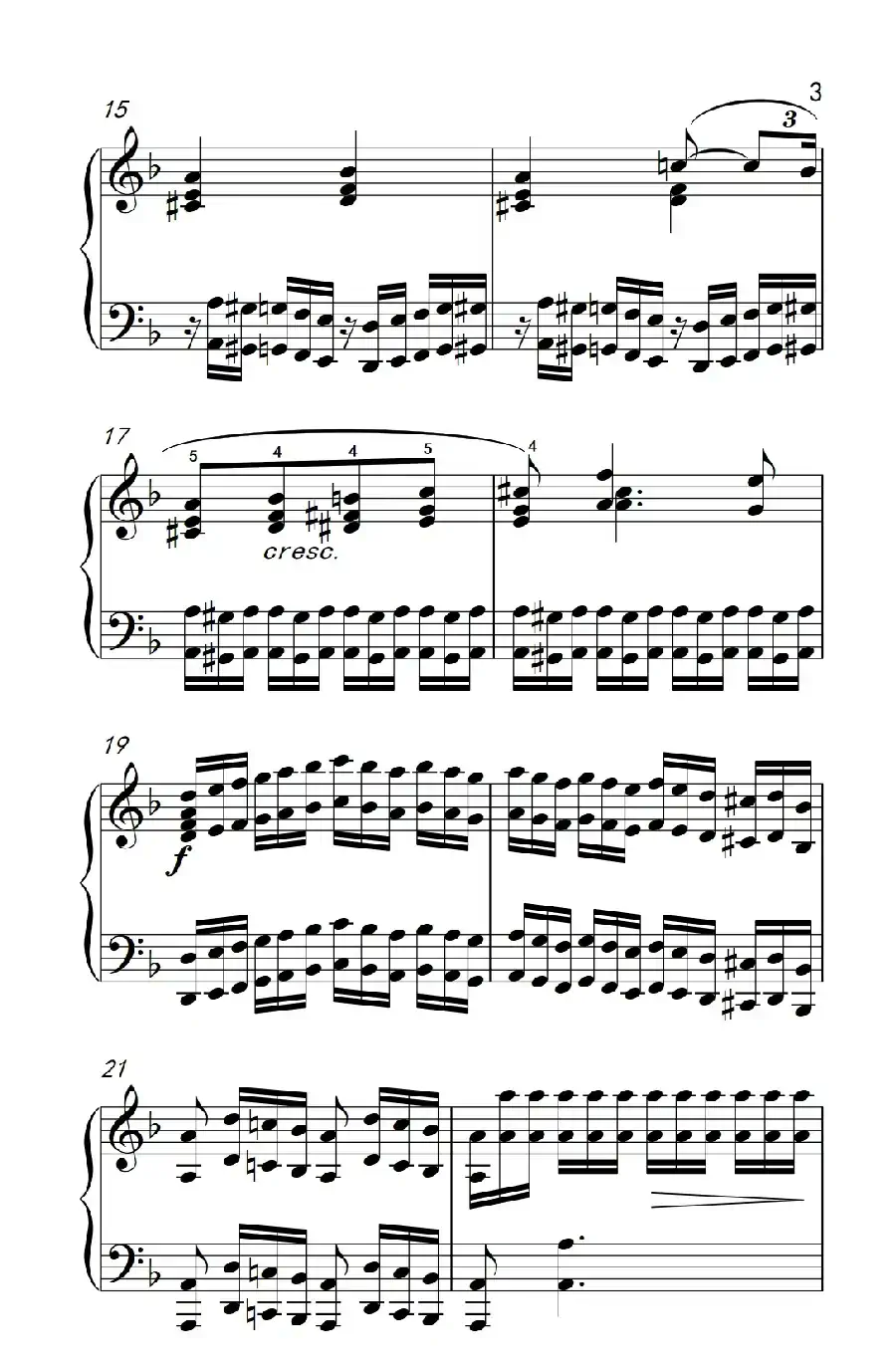 莫什科夫斯基 钢琴练习曲（第九首）