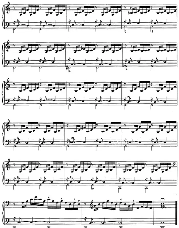 不可不弹的世界钢琴名曲：前奏曲（《平均律钢琴曲集》第1首）