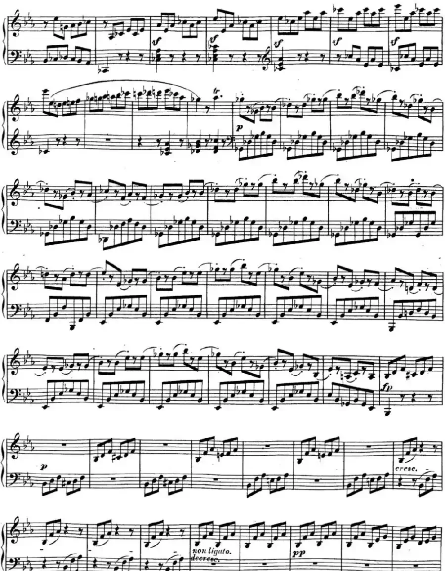 贝多芬钢琴奏鸣曲18 狩猎 降E大调 Op.31 No.3 E-flat major