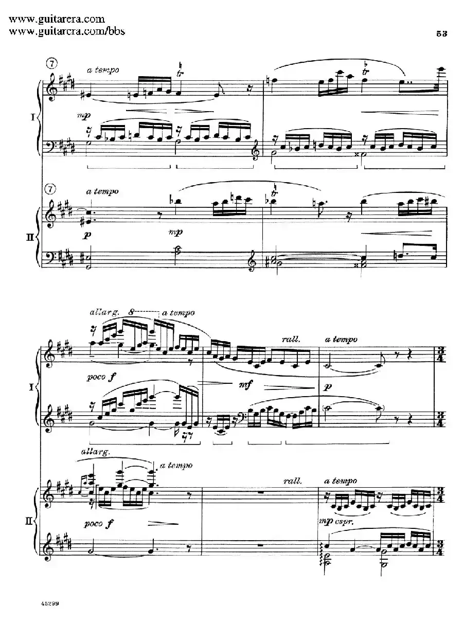 Piano Concerto Op.38（钢琴协奏曲·双钢琴·第二乐章）