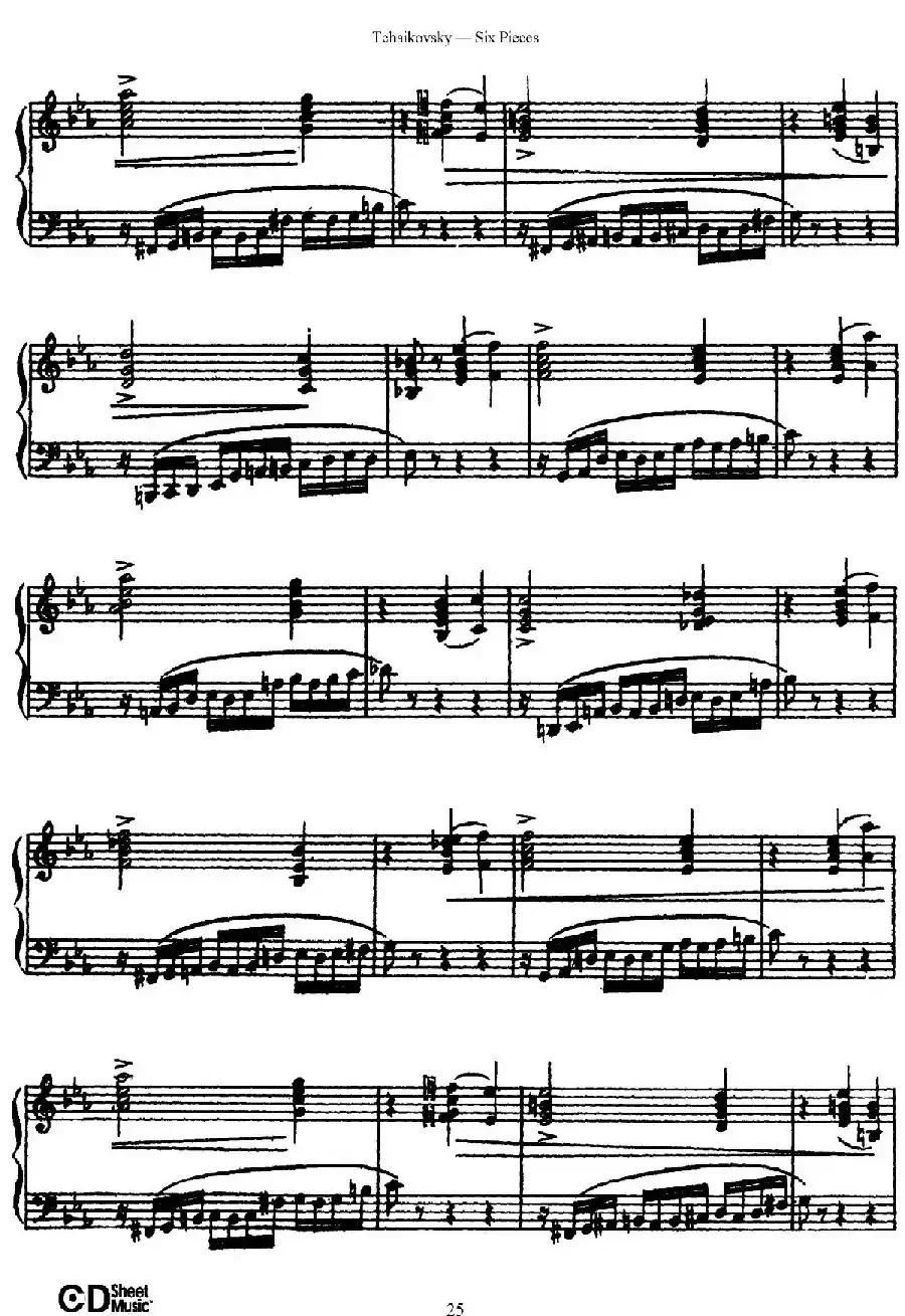 Six Pieces Op.51（6首小品·3）