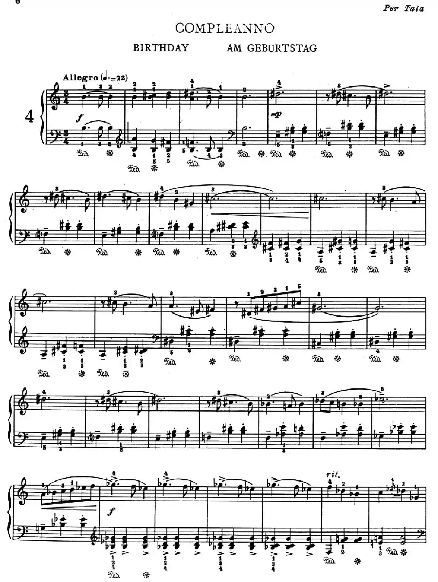 Children's Album Book 1 Op.62（儿童钢琴曲集·4）