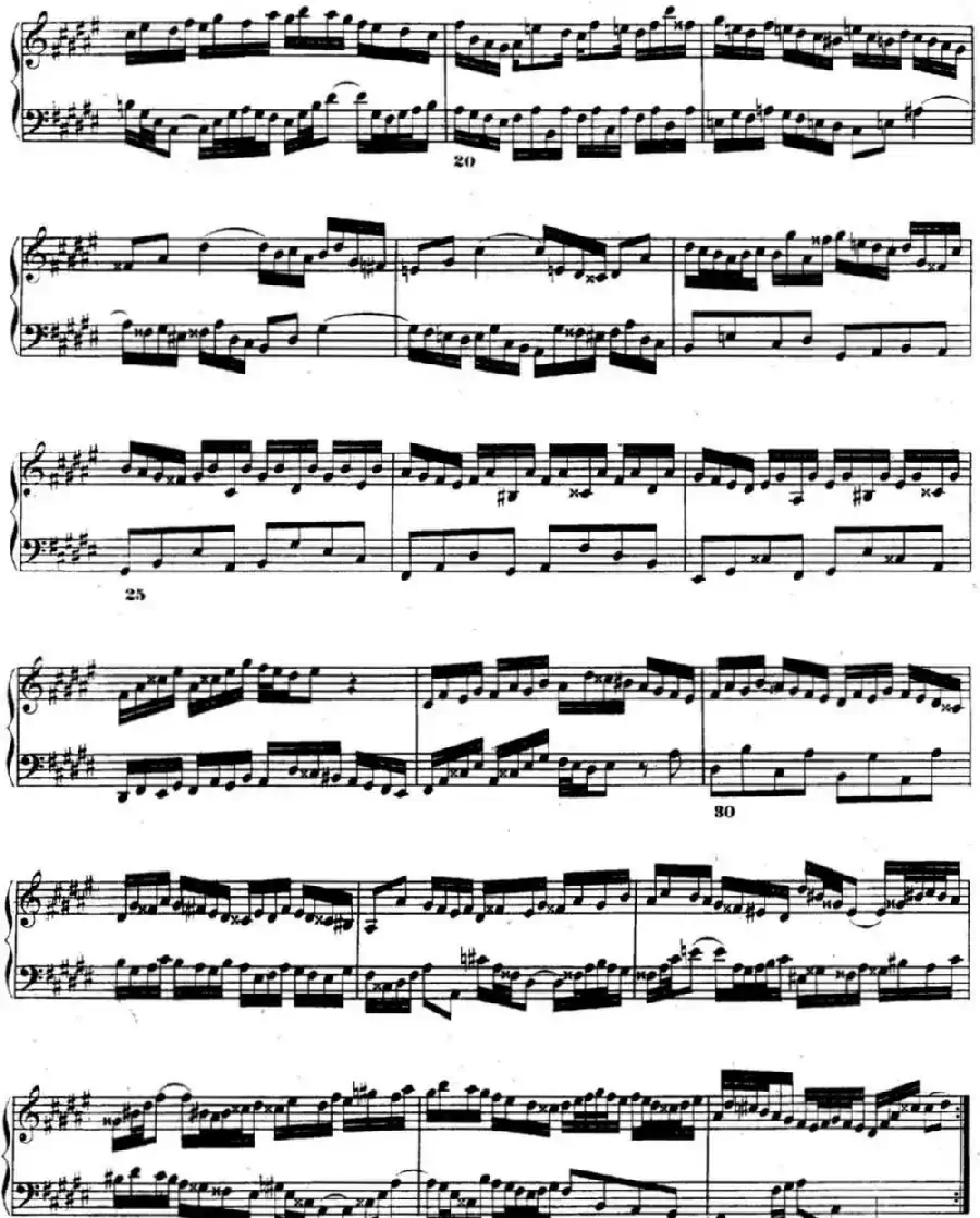 巴赫《平均律钢琴曲集·第二卷》之前奏曲(NO.8)