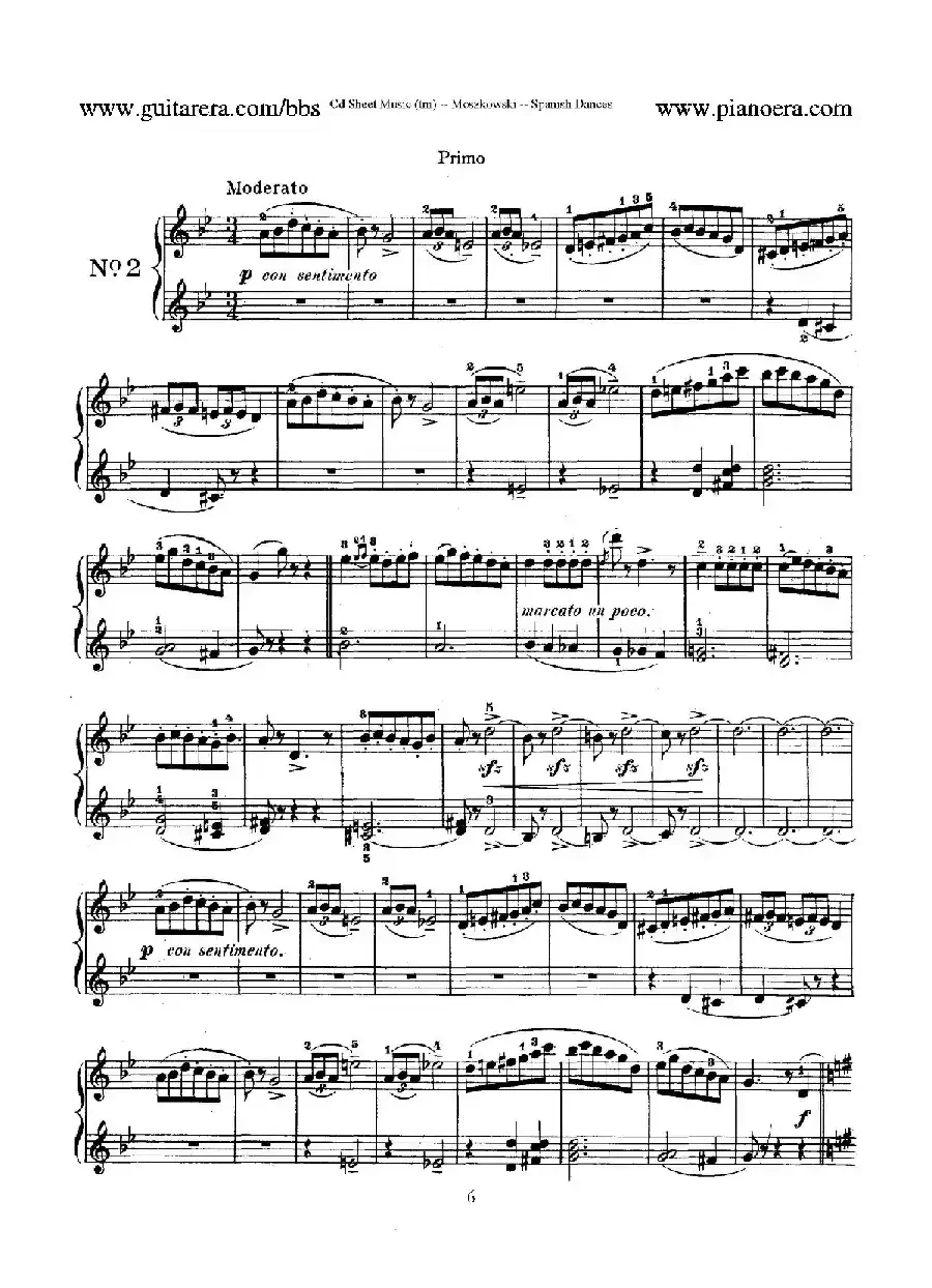 Spanish Dances Op.12（西班牙舞曲·四手联弹版）