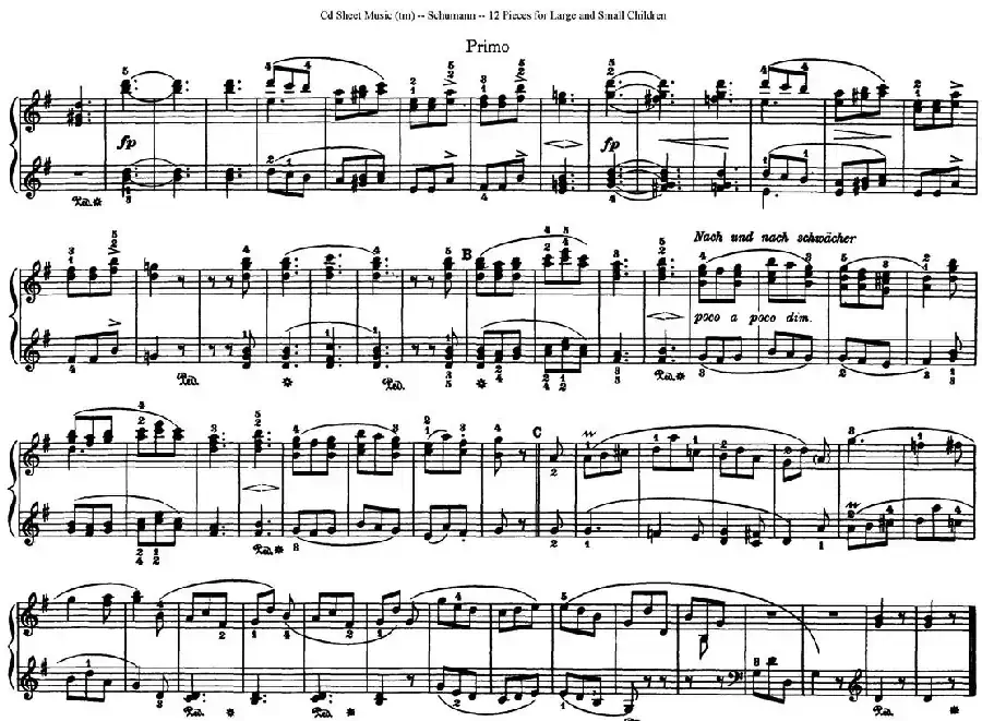 12首为孩子们而作的四手联弹曲 Op.85（四手联弹）（8）