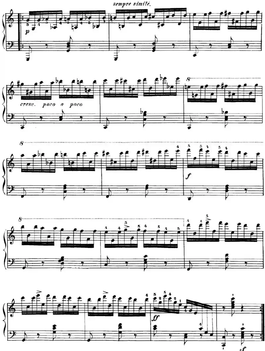 40首车尔尼Op.299钢琴快速练习曲（NO.28）