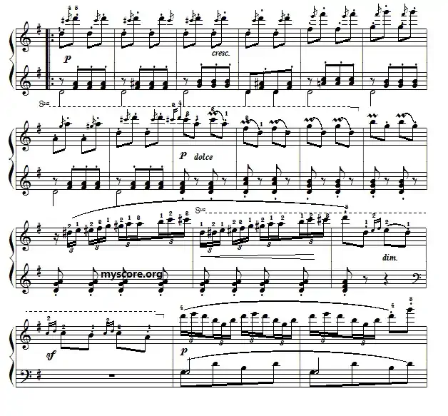 车尔尼（Czerny）849第17首曲谱及练习指导