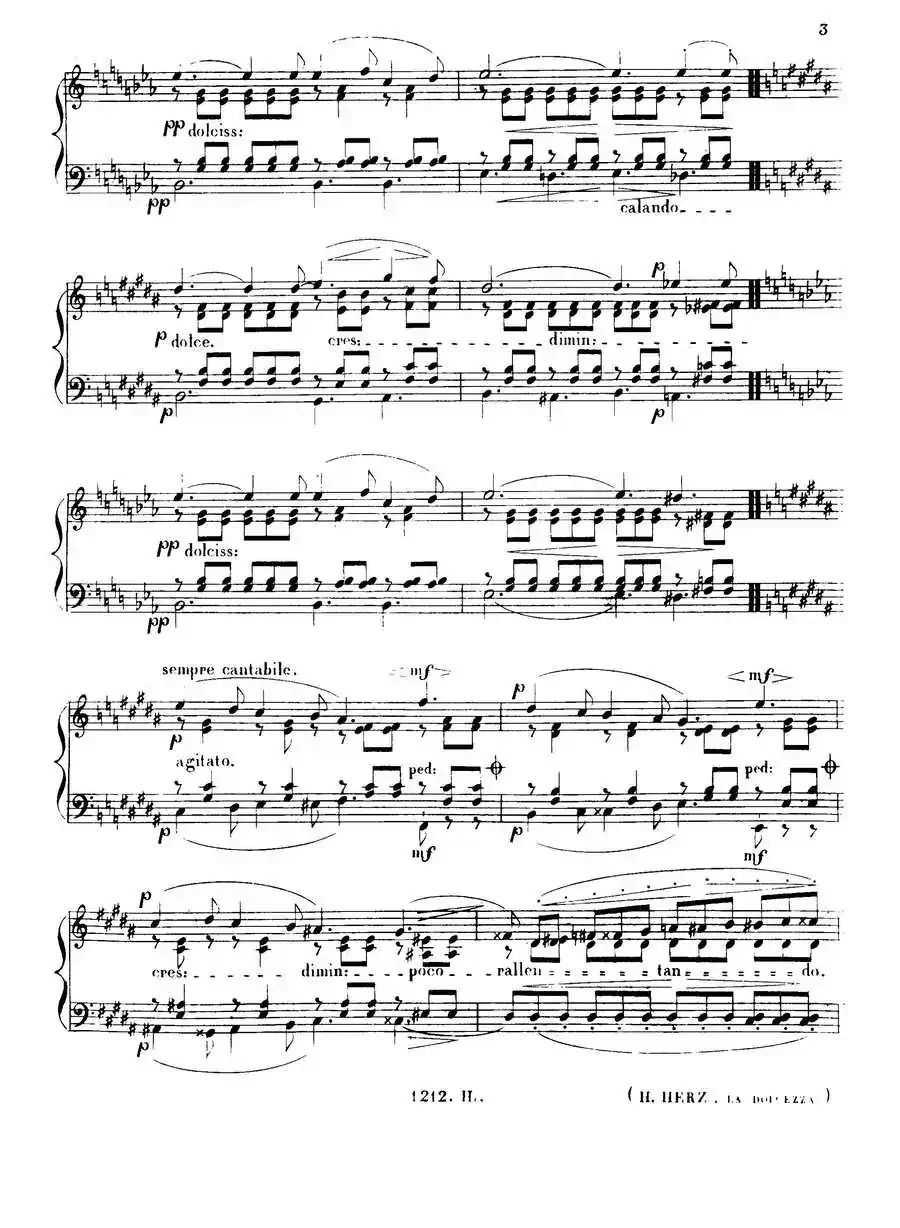 3 Nocturnes Caractéristiques Op·45（3首个性夜曲·1）