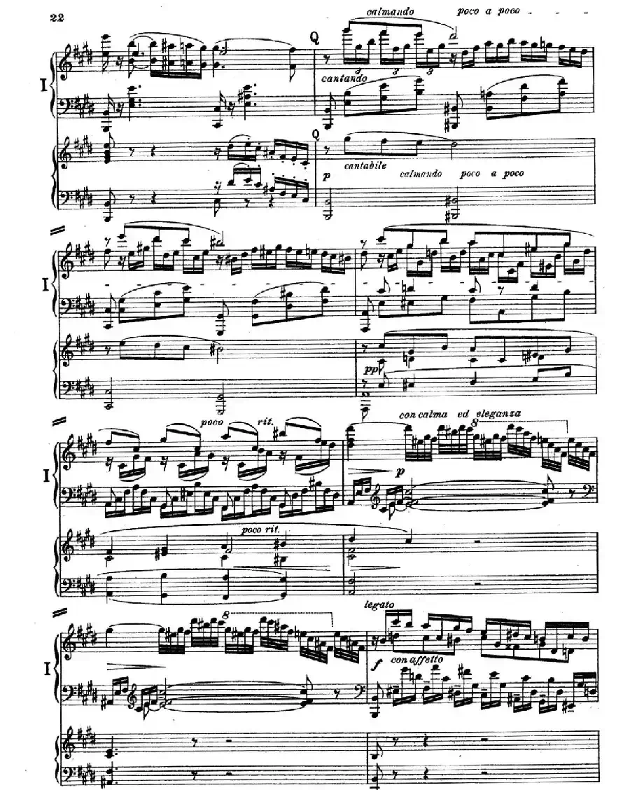 Piano Concerto in E Major Op.59（E大调钢琴协奏曲·双钢琴·第一乐章）