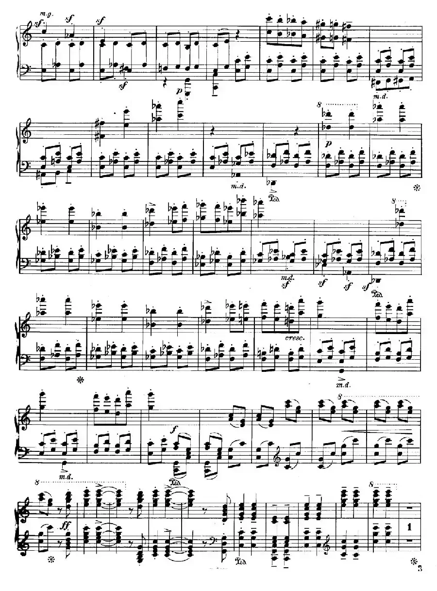 Four Rhapsodies Op.11（4首狂想曲·Ⅲ）