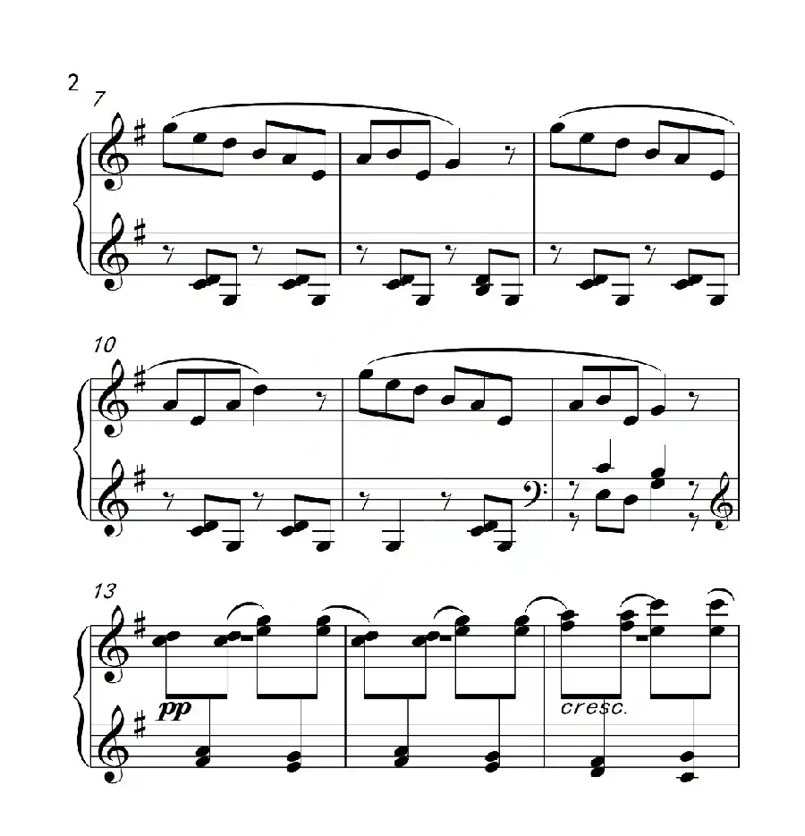 第四级 雪花（中国音乐学院钢琴考级作品1~6级）