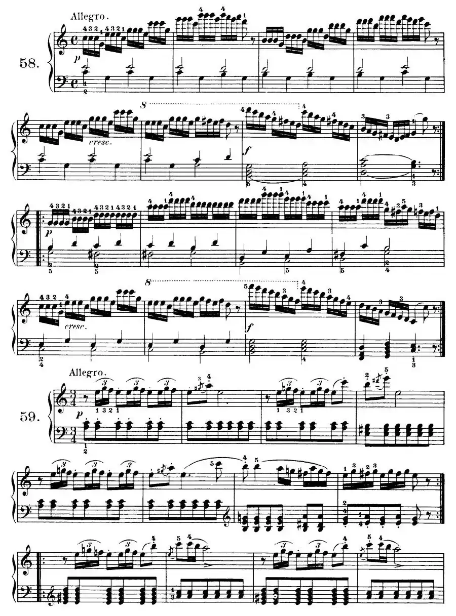 Czerny - 100 Progressive Studies Op.139(58—68)