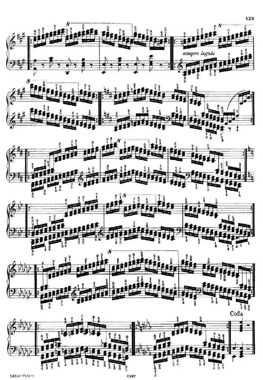 School of the Virtuoso Op.365（60首钢琴高级练习曲·53）