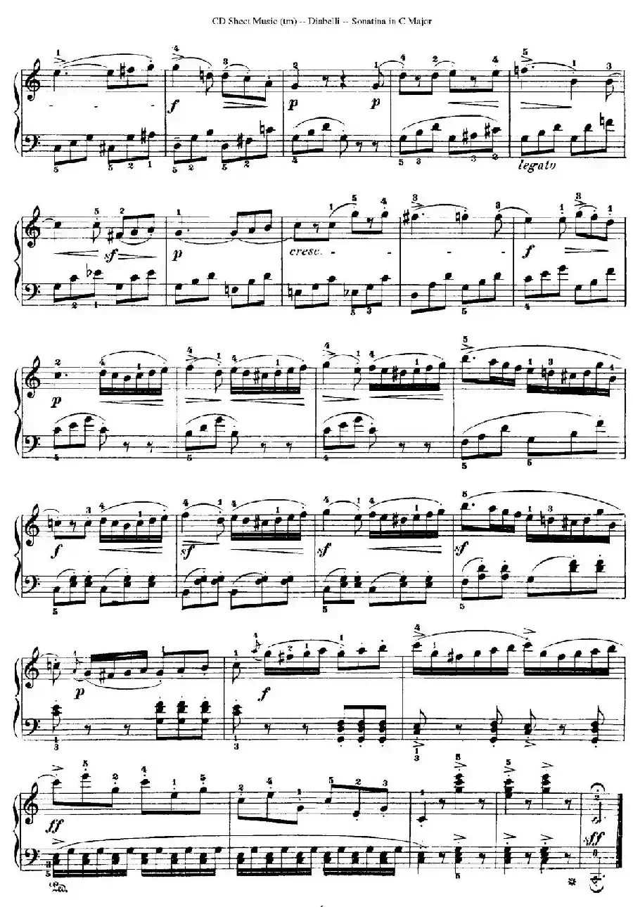 4 Piano Sonatinas（4首钢琴小奏鸣曲）（Op.151 No.4）