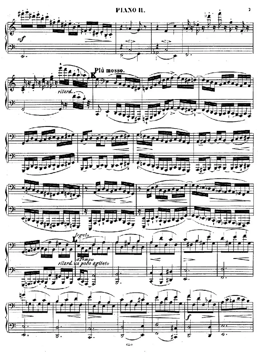 Chaconne for 2 Pianos Op.150（双钢琴第二钢琴）