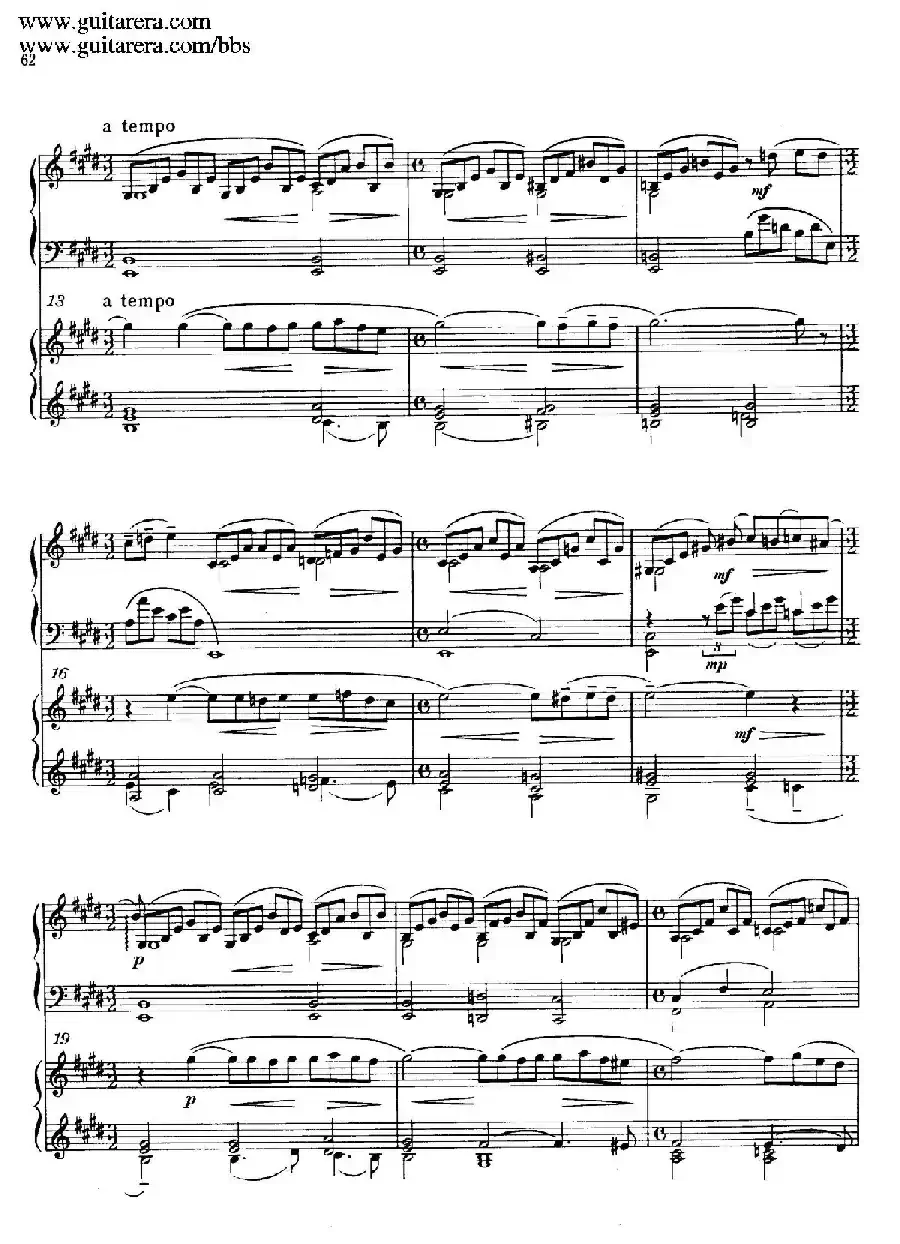 c小调第二钢琴协奏曲 Op.18（双钢琴·第二乐章）