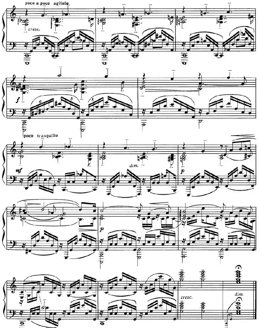 拉赫玛尼诺夫 音画练习曲3 Etudes tableaux Op.33 No.3