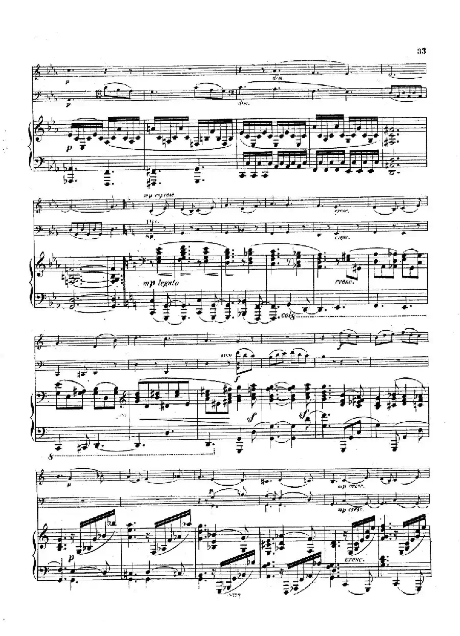 Piano Trio No.3 in c Minor Op.101（c小调第三钢琴三重奏）