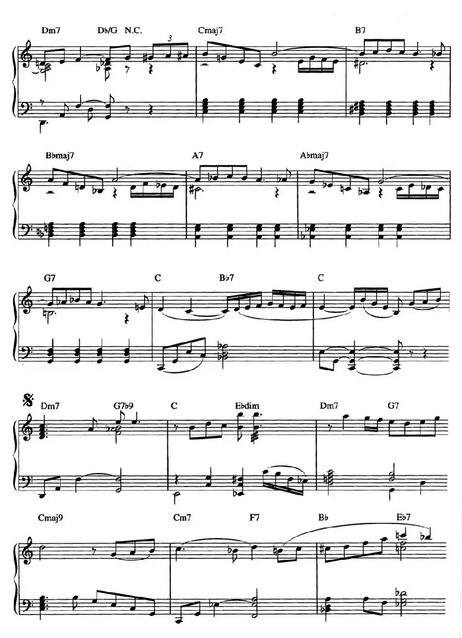 Early Autumn（爵士钢琴酒吧独奏钢琴谱）