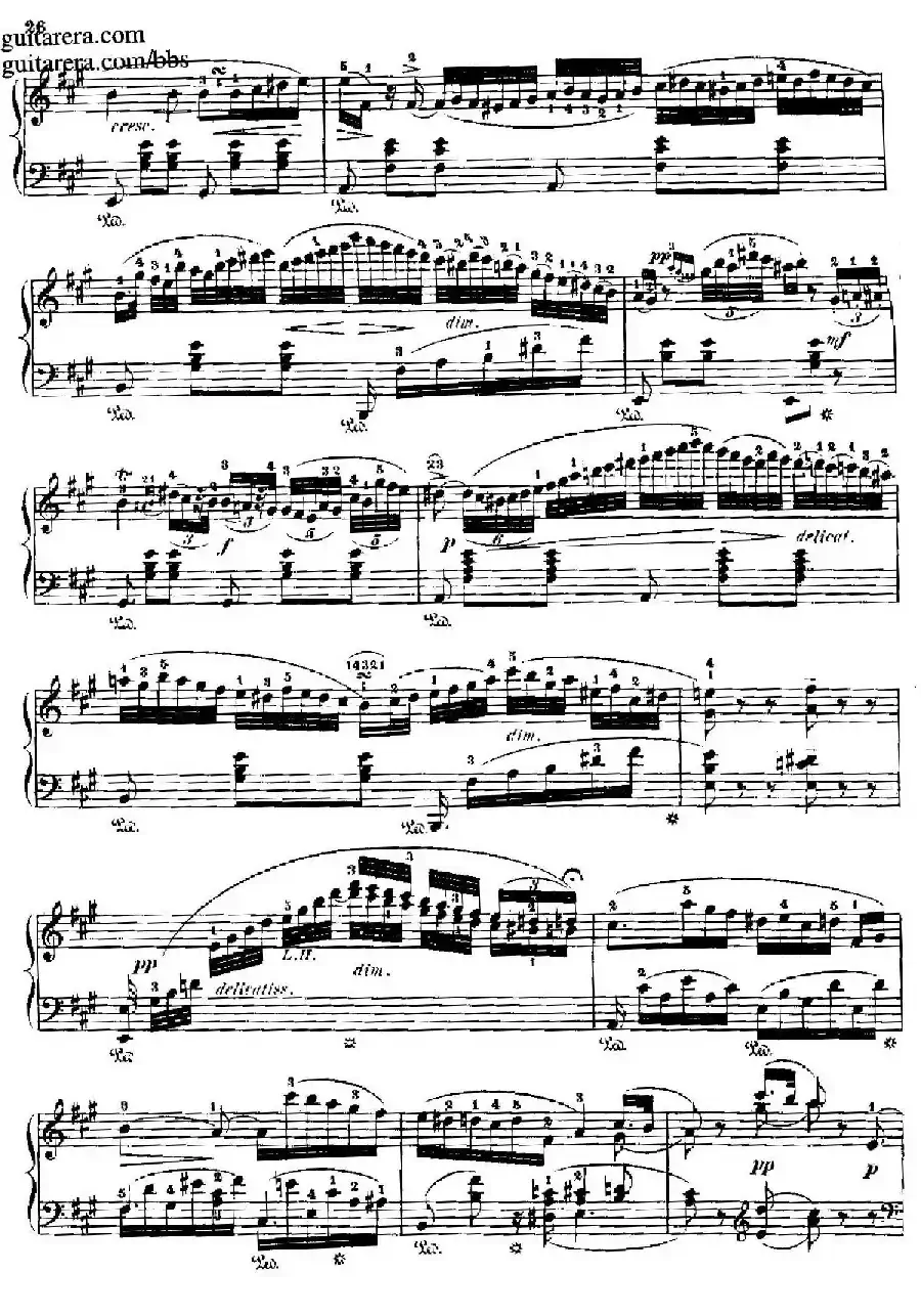 Nocturne No.7 in A Major （A大调第七号夜曲）