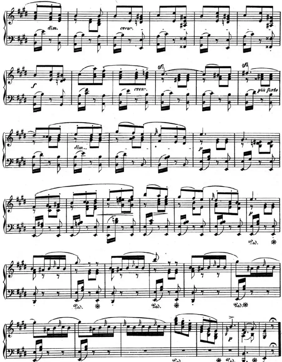 门德尔松无词歌Op.67(NO.6)