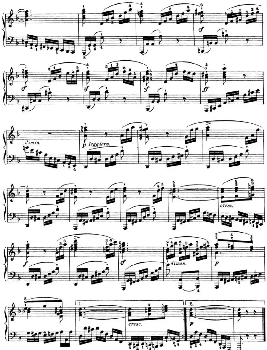 50首车尔尼Op.740钢琴手指灵巧技术练习曲(NO.37)