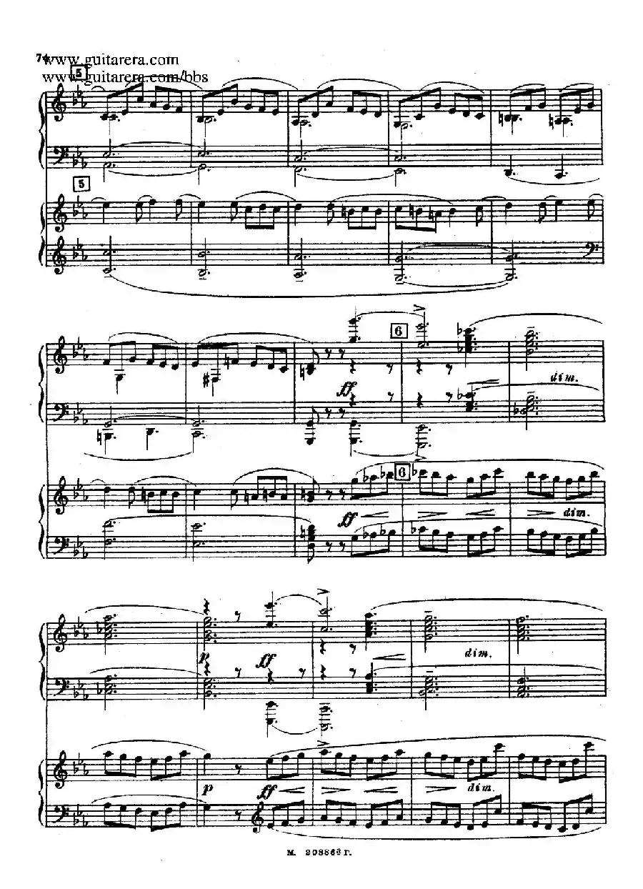 第二双钢琴组曲 Suite for Two Pianos No.2 Op.17（4. 塔兰泰拉舞曲 Tarantella）