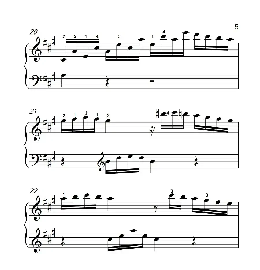 奏鸣曲 Opus 2 Nr.2 第四乐章(贝多芬奏鸣曲集 1)