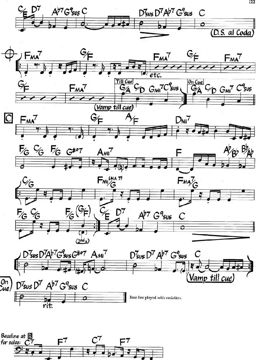 Goin' Home(Bass)(爵士钢琴曲)