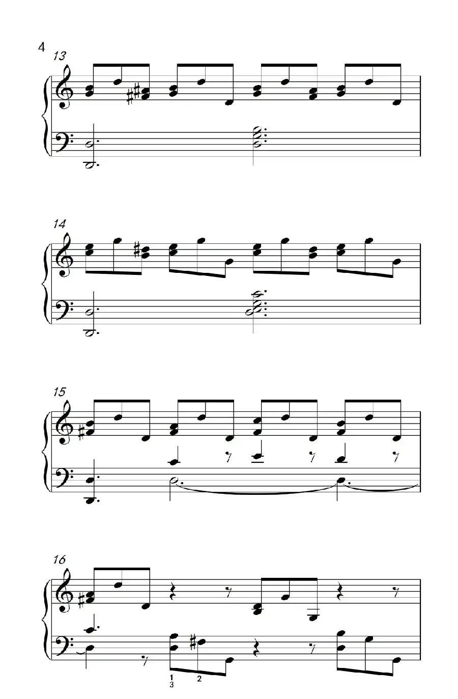 莫什科夫斯基 钢琴练习曲（第八首）