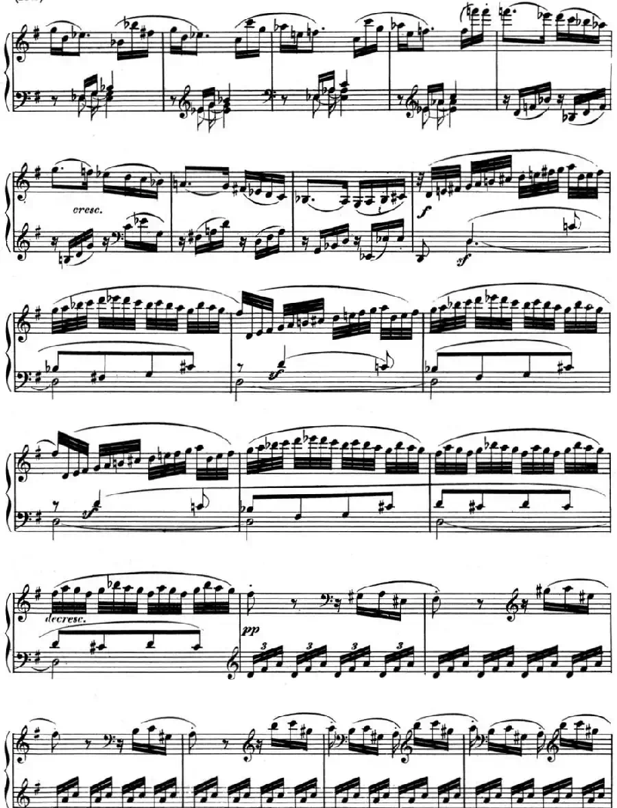 贝多芬钢琴奏鸣曲10 G大调 Op.14 No.2 G major