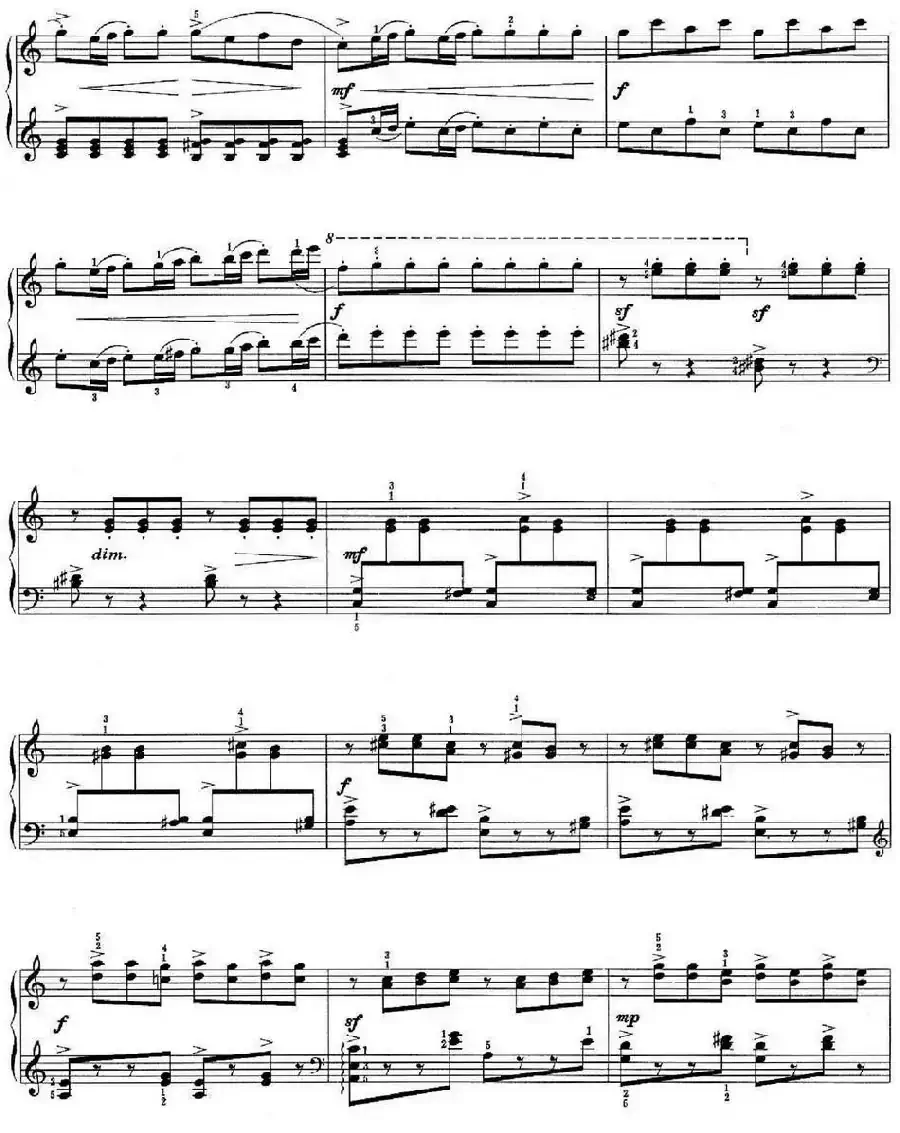 儿童组曲 快乐的节日（钢琴独奏）