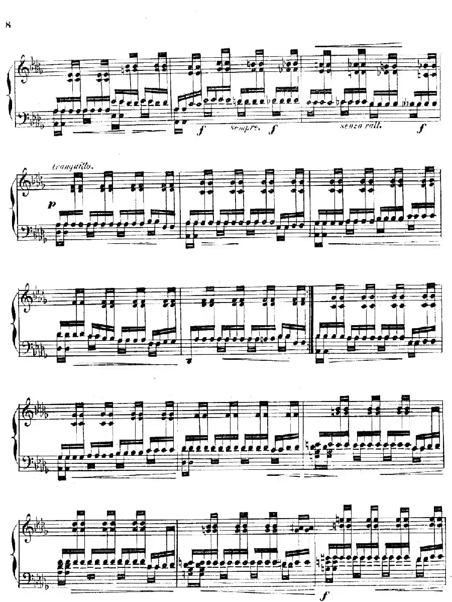 Grande Etude de Concert Tremolo Op.58（音乐会练习曲“震音”）
