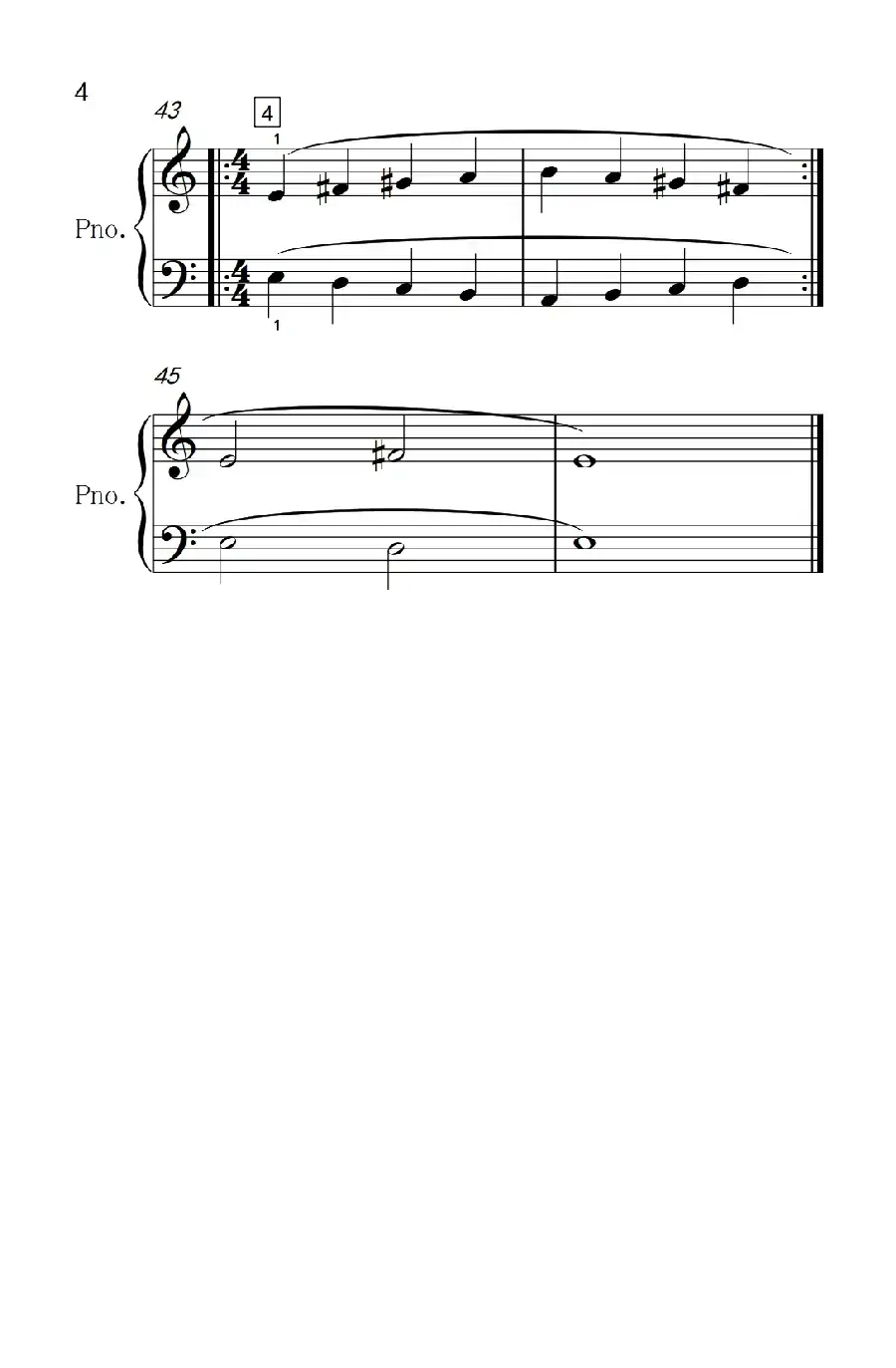 附录:基础练习(巴托克 小宇宙 钢琴教程 1)