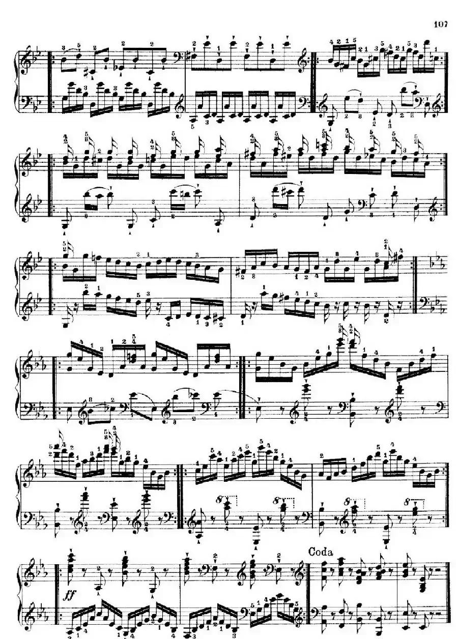 School of the Virtuoso Op.365（60首钢琴高级练习曲·46）