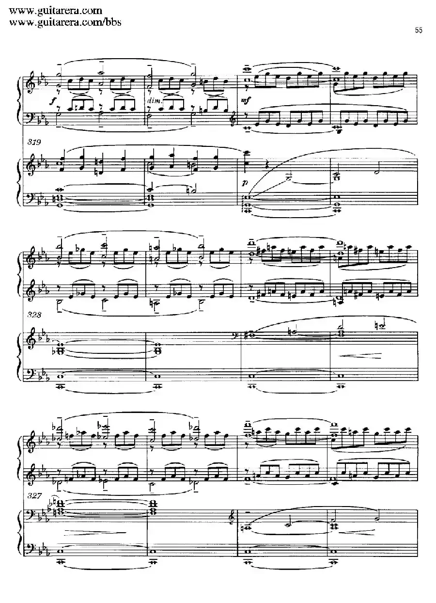 c小调第二钢琴协奏曲 Op.18（双钢琴·第一乐章）