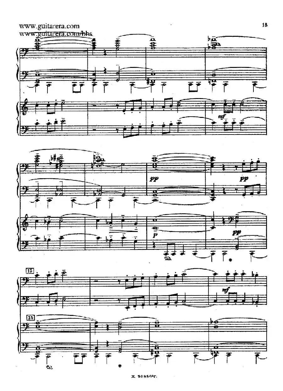 第二双钢琴组曲 Suite for Two Pianos No.2 Op.17（1. 引子 Introduction）