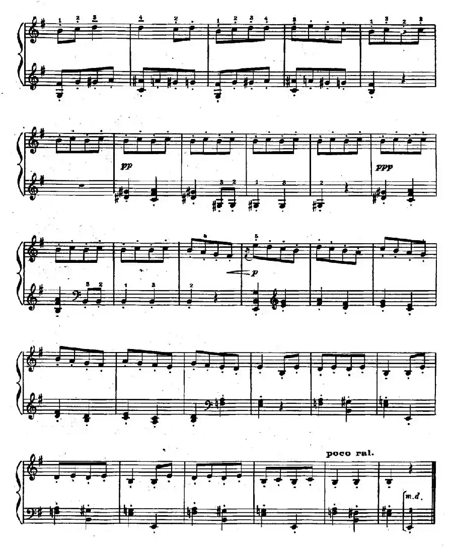 Ten Bagatelles Op.5（10首小品·9. e小调）