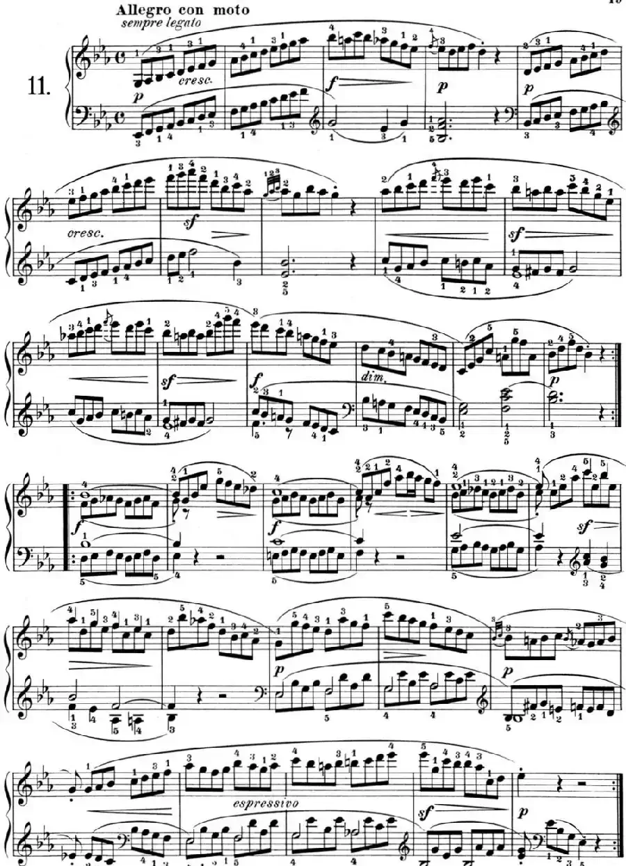 25首车尔尼Op.748练习曲（NO.11）