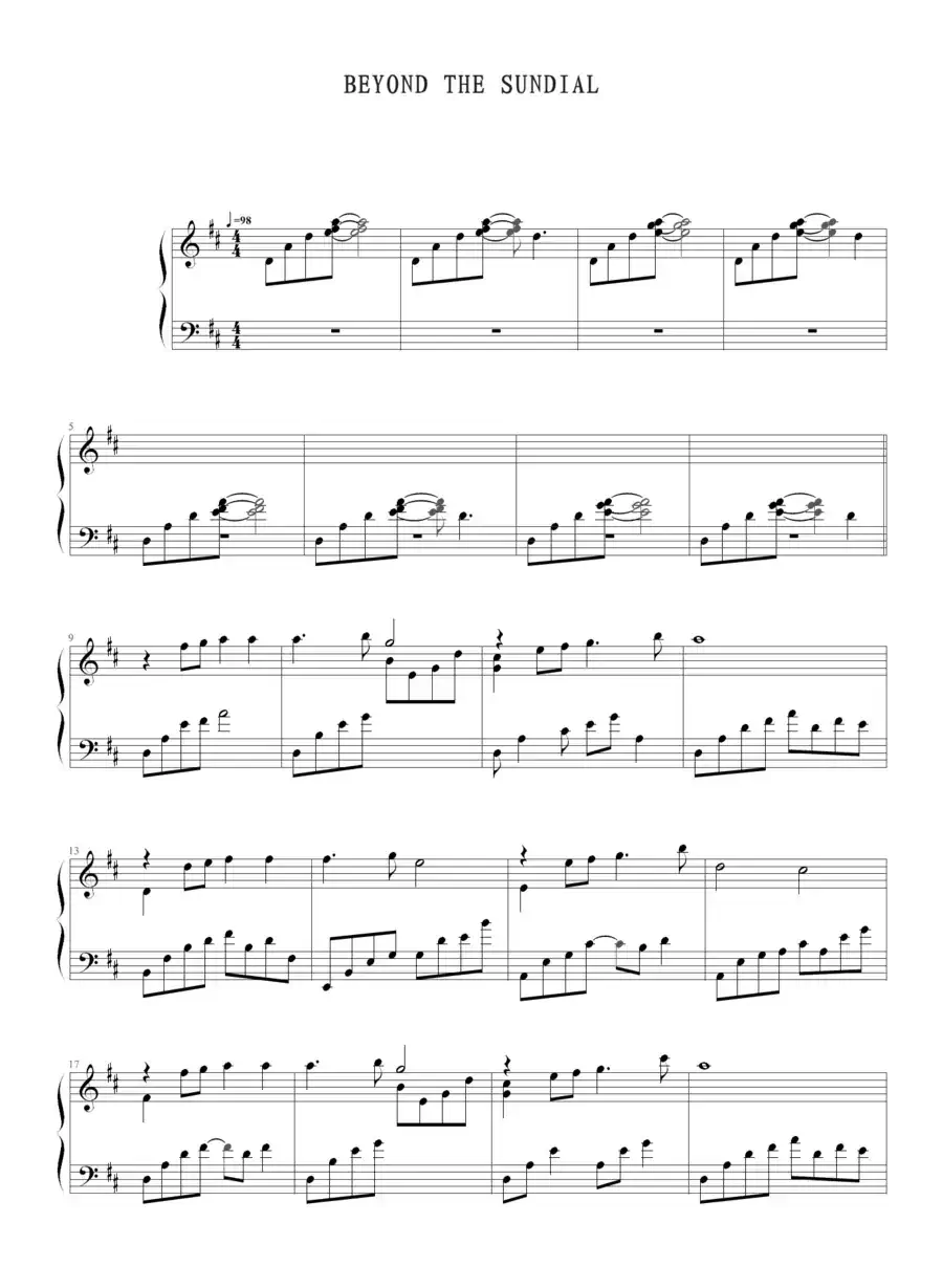 Beyond the Sundial