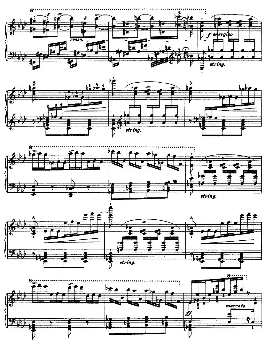 12 Etudes d'execution Transcendante S.139（12首超技练习曲·10）