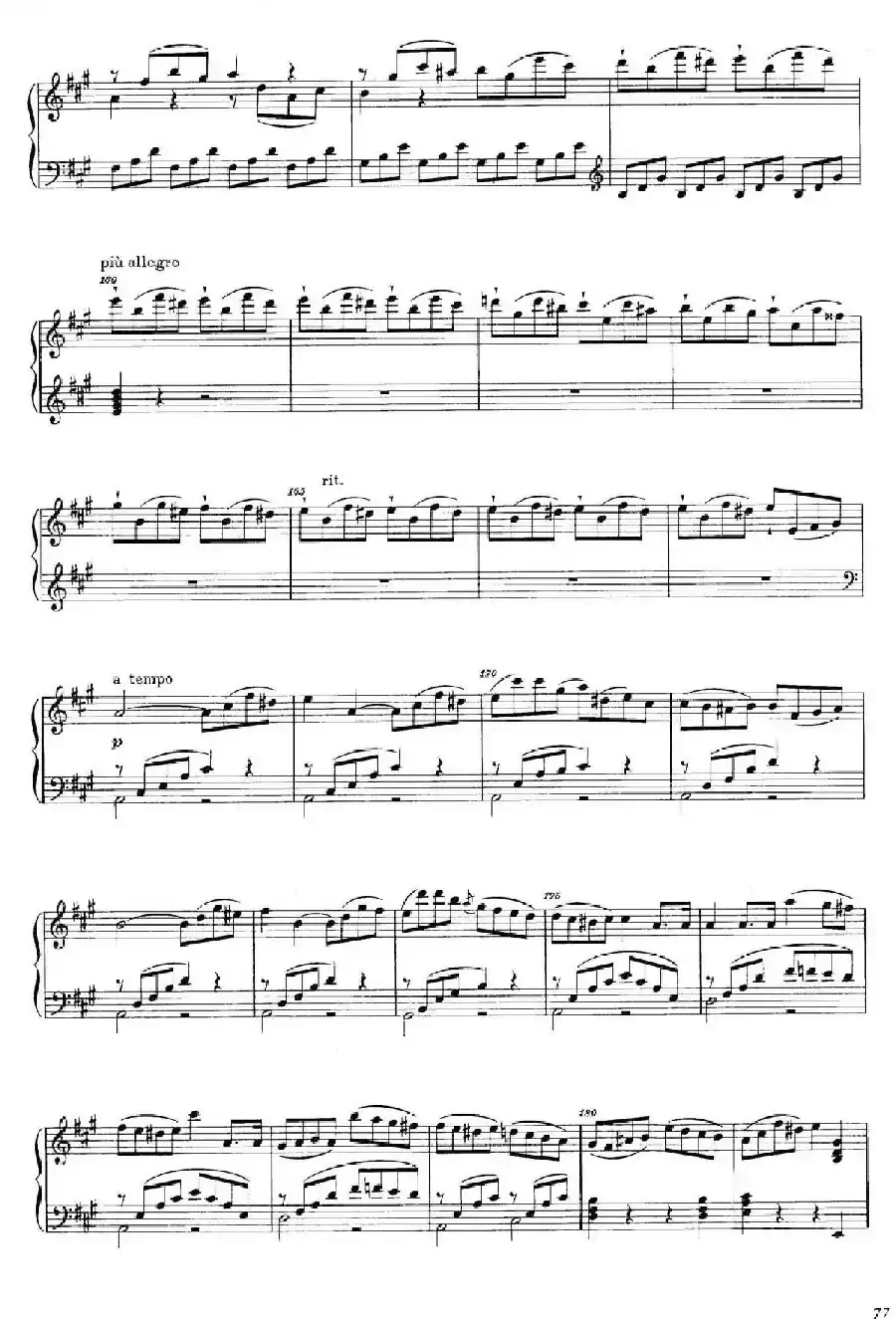 A大调钢琴大奏鸣曲（Grobe Sonate in A Major WWV 26）