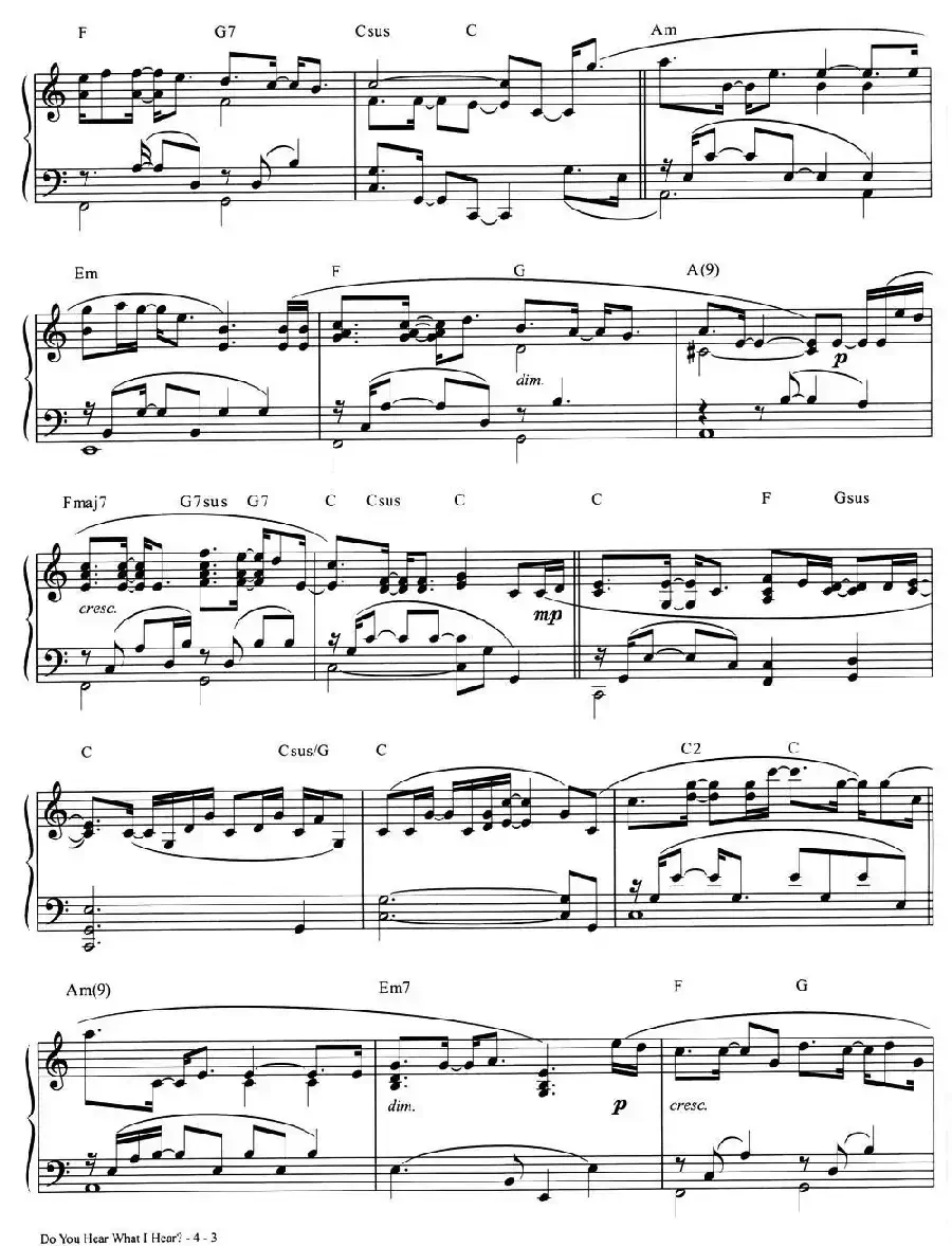 Do you hear what I hear?