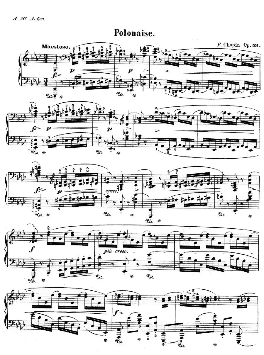 Polonaise in A-flat Major 