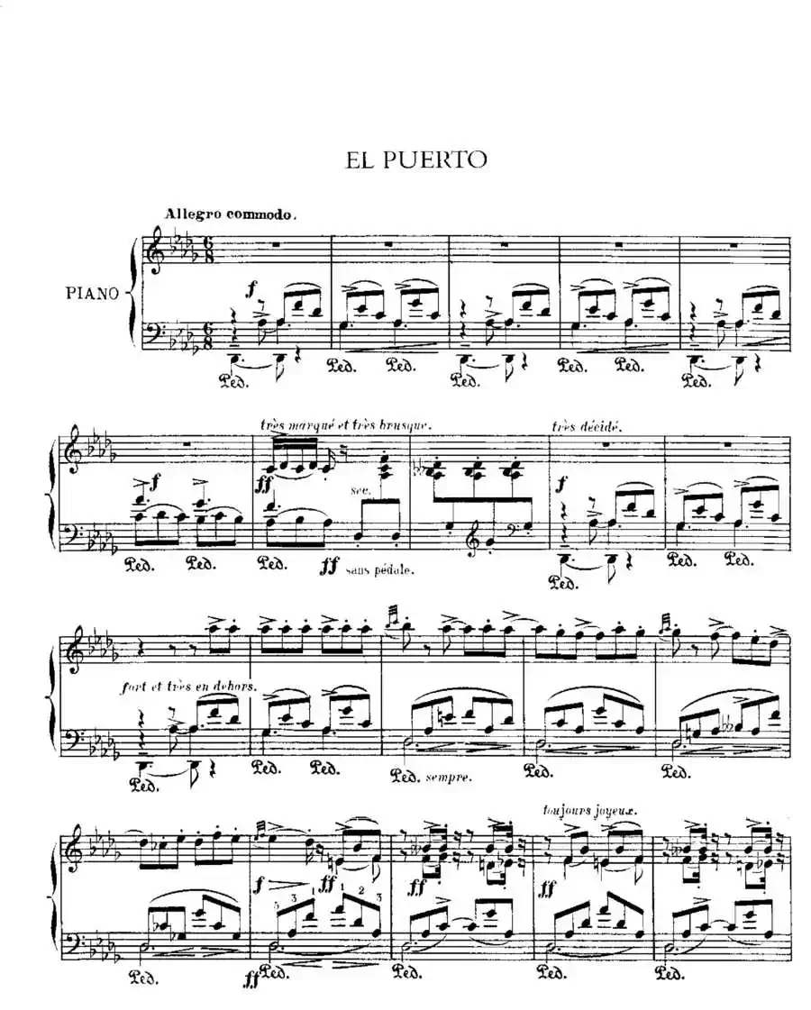 Iberia Suite：EL PUERTO（伊贝利亚组曲）
