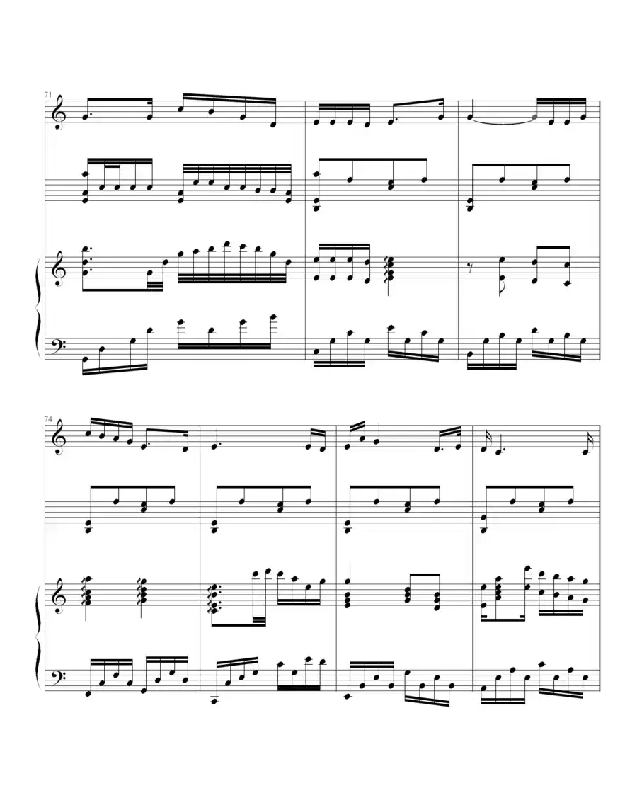 那年的情书（钢琴伴奏谱）