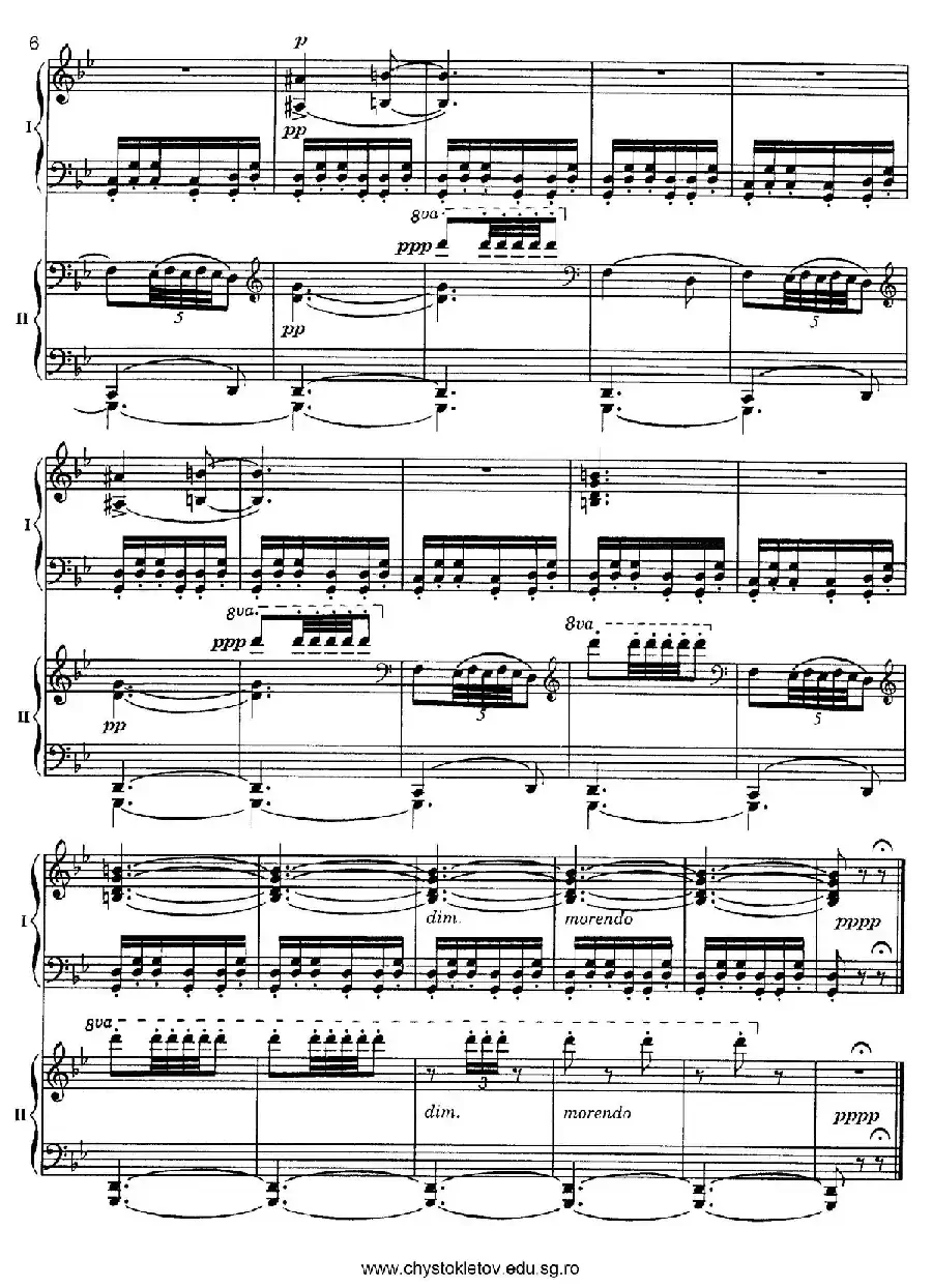 Nutcracker Op.71 芭蕾舞剧《胡桃夹子》（改编双钢琴版·第四部分）