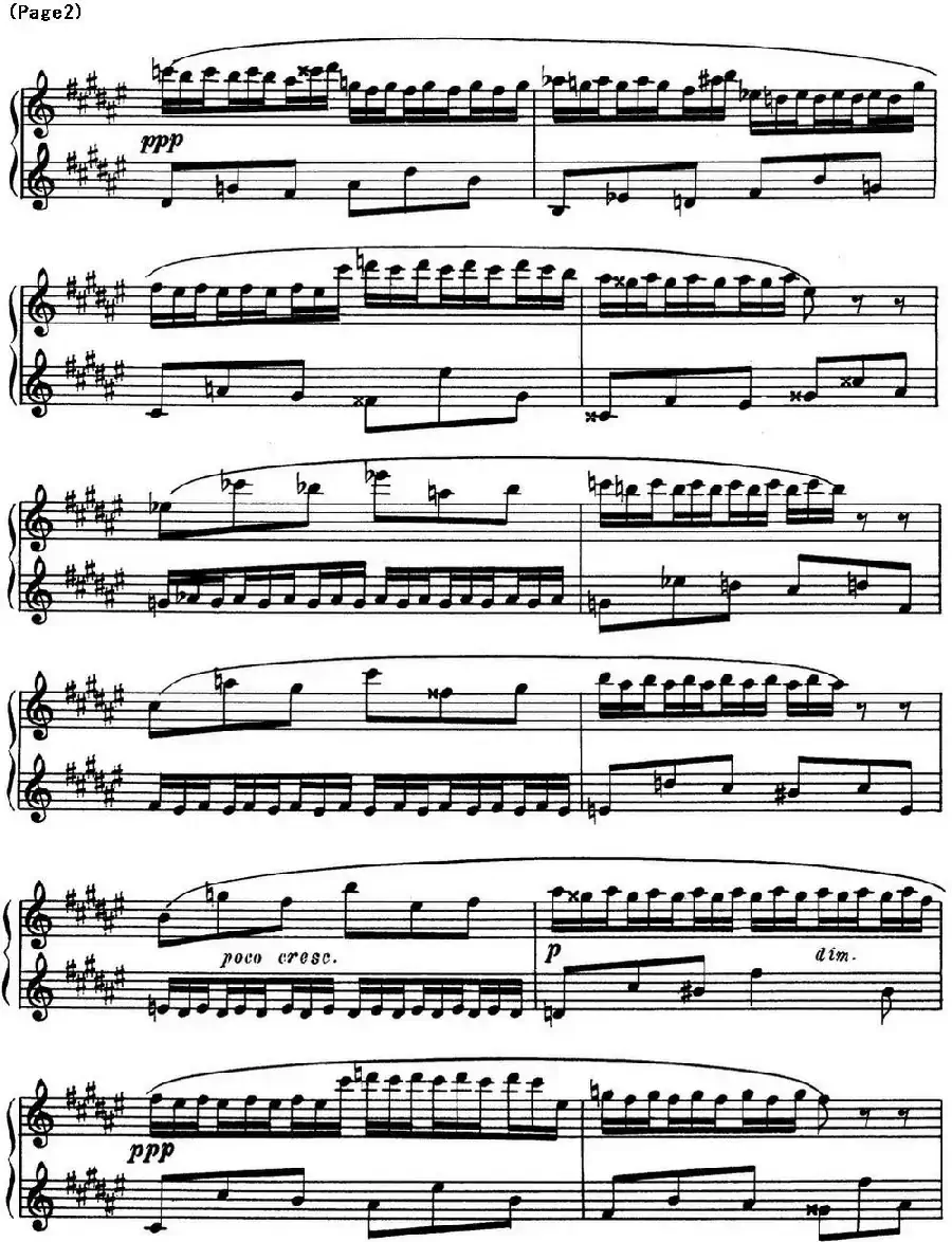 斯克里亚宾8首钢琴练习曲 Op42（No.3 Alexander Scriabin Etudes）