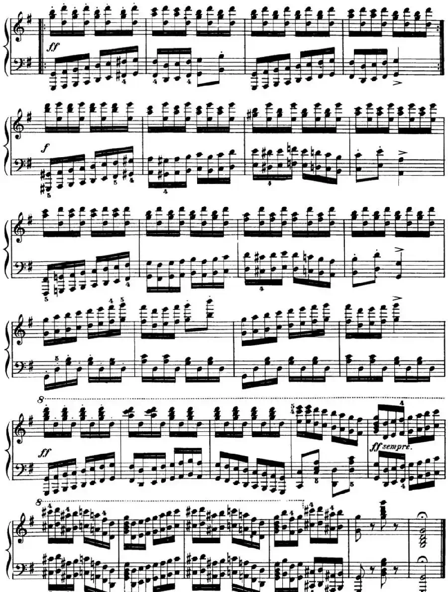 50首车尔尼Op.740钢琴手指灵巧技术练习曲(NO.49)