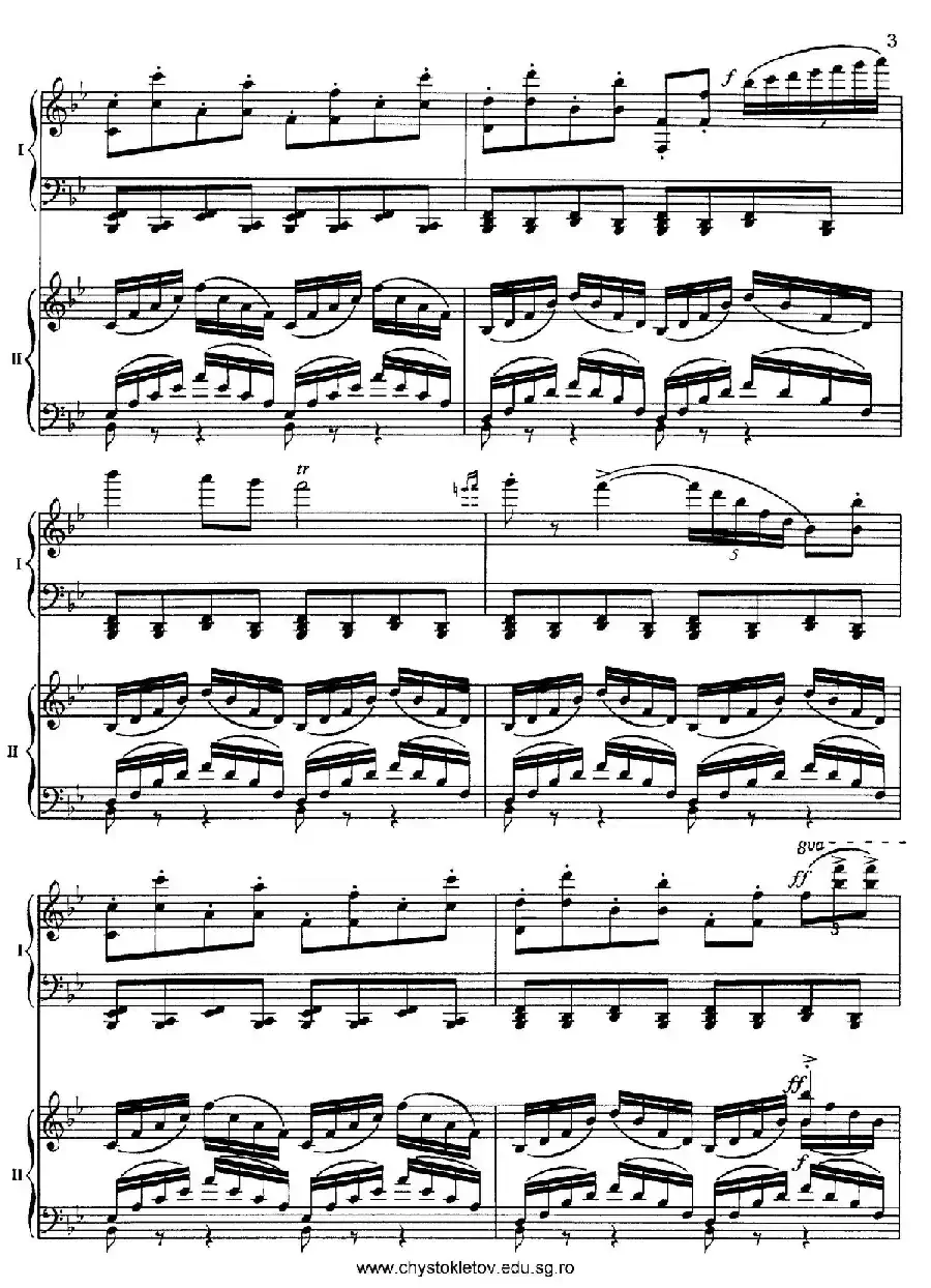 Nutcracker Op.71 芭蕾舞剧《胡桃夹子》（改编双钢琴版·第五部分）